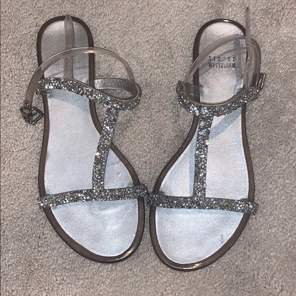 Stuart Weitzman Shoes - Stuart Weitzman Teezer Crystal Jelly Sandal